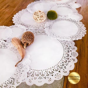 Multi Size 150 Pack of White Paper Doilies | 25 Each  4&quot;, 6&quot;, 8&quot;, 10&quot;, 12&quot;, 14&quot; | Elegant Normandy Style for Wedding & Special Events Decor
