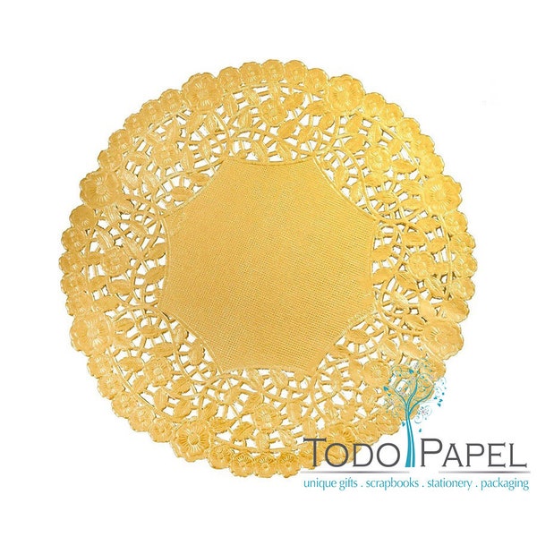 Gold Paper Doilies - Etsy