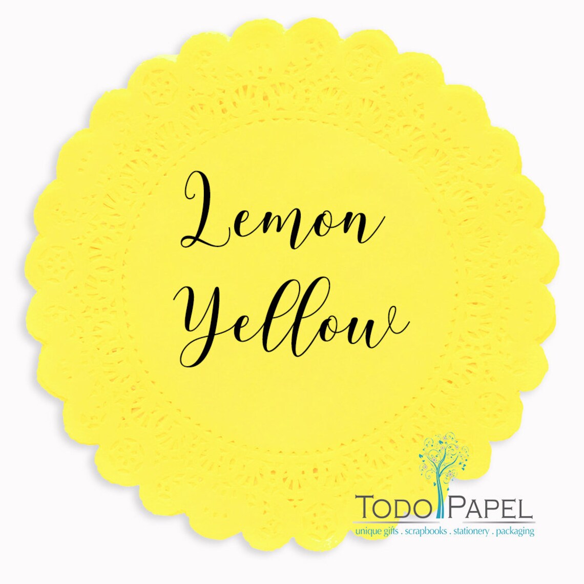 LEMON YELLOW Paper Lace Doilies. Choose From 4 6 Etsy