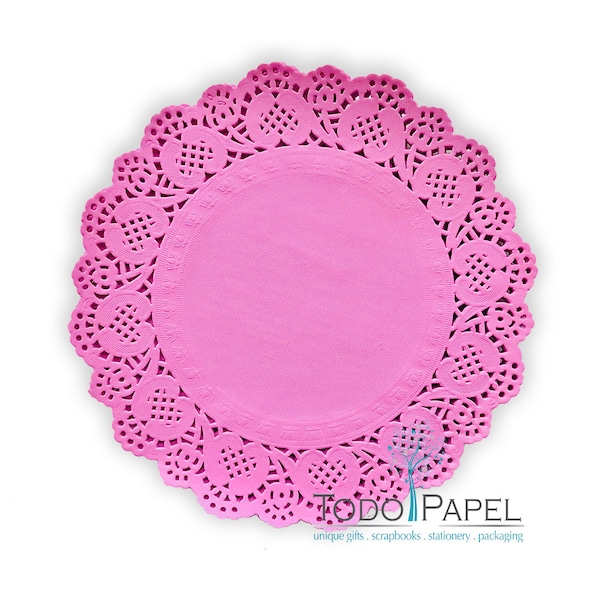 Pink Paper Doilies - Etsy