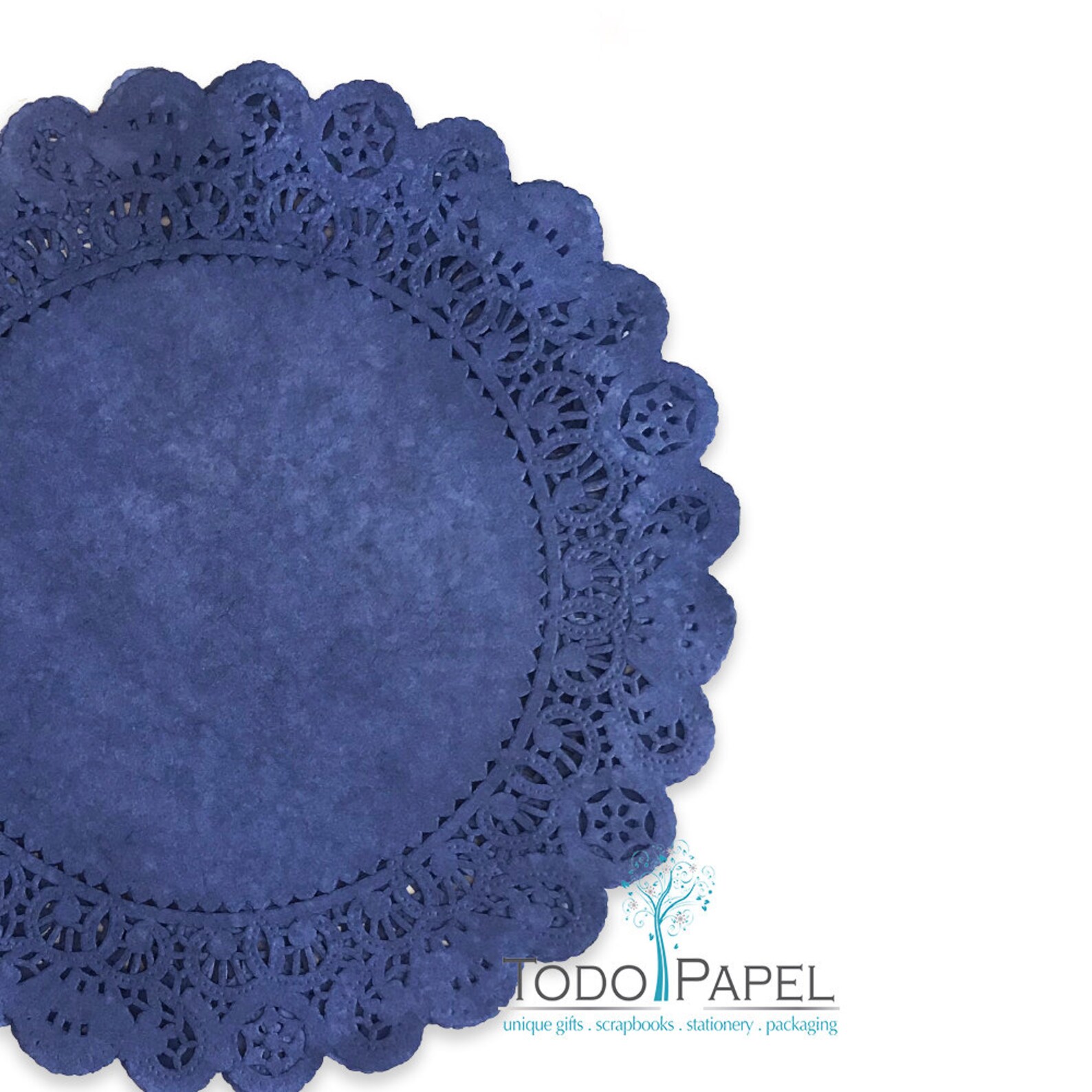 Navy BLUE Paper Lace Doilies 4 Etsy