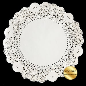 Pack of 50 SOFT WHITE 12.5&quot; Paper Doilies - Regal Style - Plate charger Wedding Doilies | Party Event Table Decor | Delicate embossed design