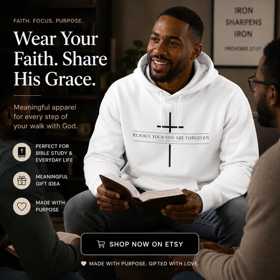 Jesus Bible Quote Thess 5:16 Cross Hoodie | Minimal Faith Christian Sweatshirt| Jesus Fans