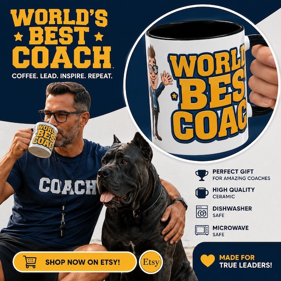 World's Best Coach Coffee Mug | 11oz 15oz Ceramic Cup
