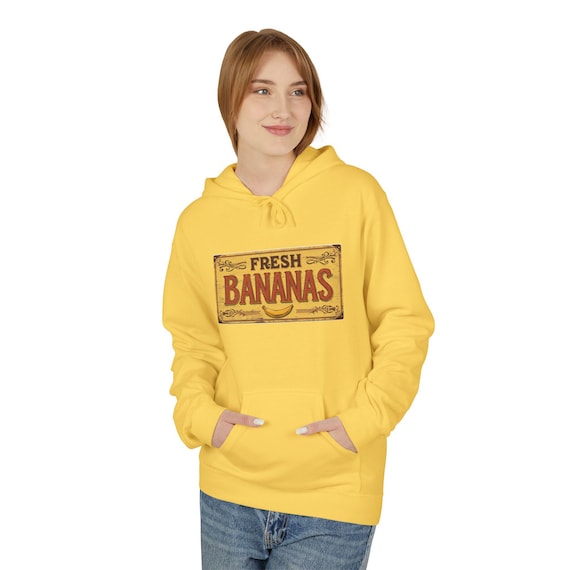 Banana Hoodie| Retro Fruit Graphic Vintage Sweatshirt Casual Streetwear