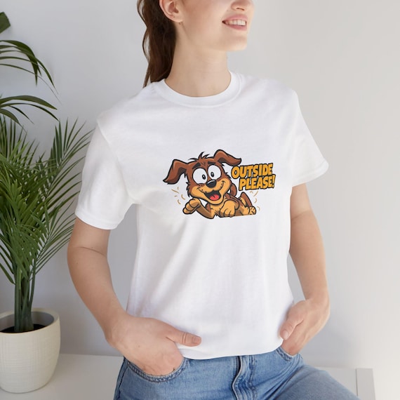 Playful Dog Graphic Tee, Unisex Jersey Shirt, Pet Lover Gift