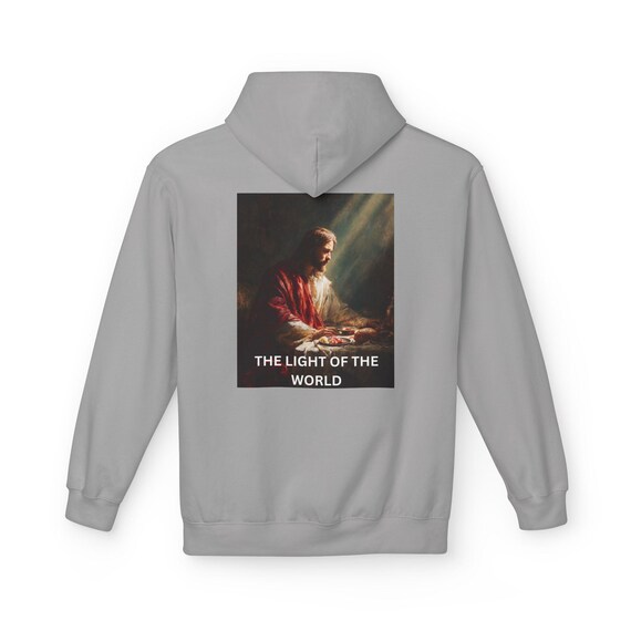 Inspirational Unisex Hoodie – 'The Light of the World' Artwork| Christian Gift
