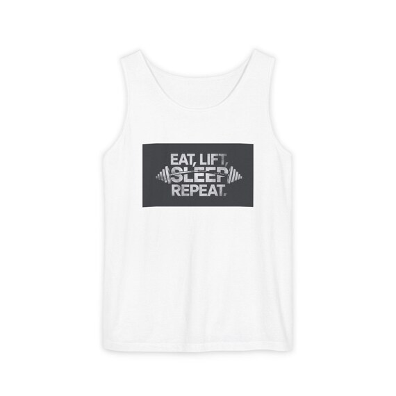 Eat Lift Sleep Repeat Tank Top – Unisex Gym Shirt
