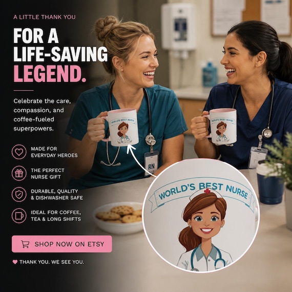 Nurse Coffee Mug | Cheerful Gift for Nurses (11oz 15oz)