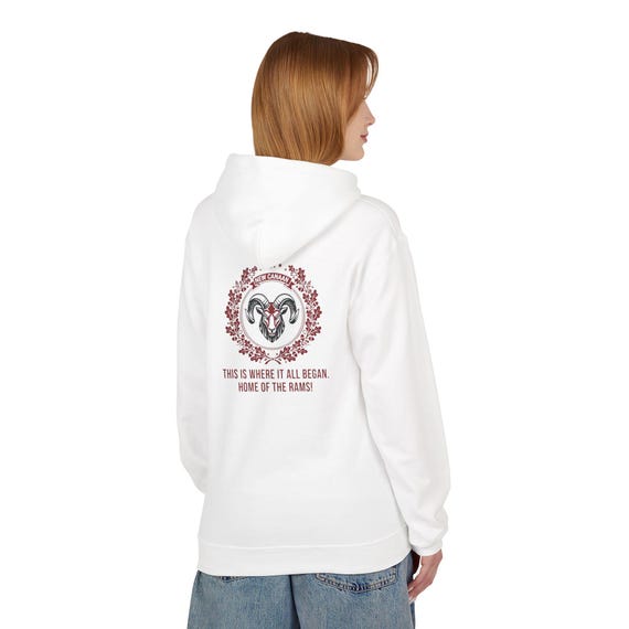 Alumni Hoodie | New Canaan Graduates Fleece Shirt | Unisex Cozy Ram Skull Design |