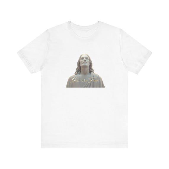 Christ Statue 'You are Free' T-Shirt | Religious Inspirational Tee
