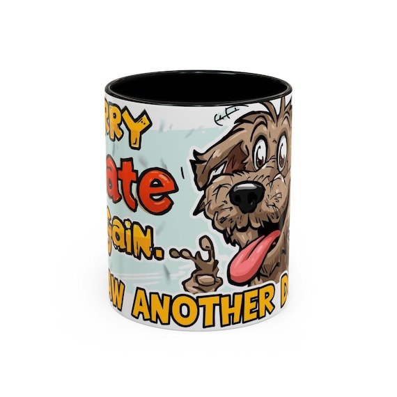 Dog Rescue Mug,Funny| Morning Coffee, Playful Accent Cup, Ceramic