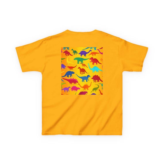 Colorful Dinosaur Kids Tee, Fun Dino Shirt, Birthday Gift