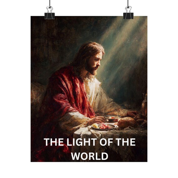 Inspirational Wall Art Poster, Christian Home Decor, Religious Gift, Uplifting Artwork, Matte Vertical Print