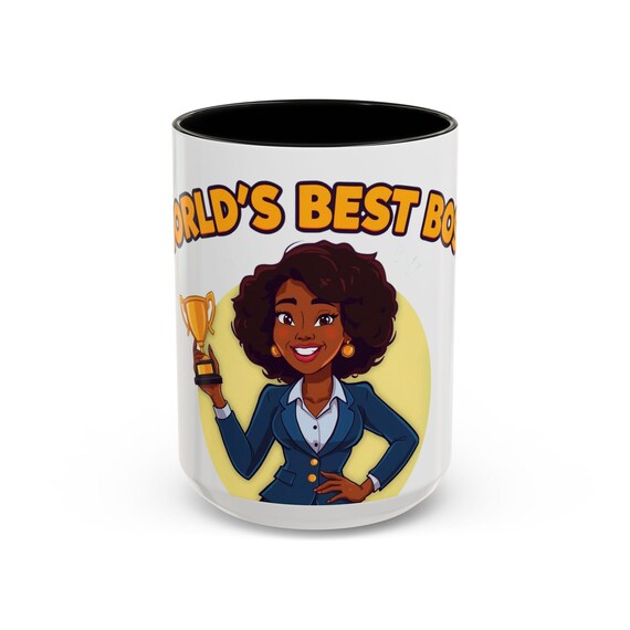 Boss Coffee Mug | Assorted Handle Accent, 11/15oz | Leadership, Motivational, Ceramic