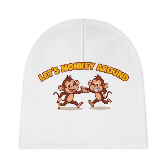 Monkey Around Baby Beanie - Fun Toddler Hat
