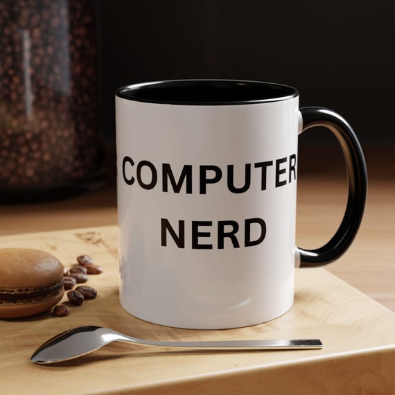 Computer Nerd Coffee Mug – Tech Lover Gift, Geeky Office Decor
