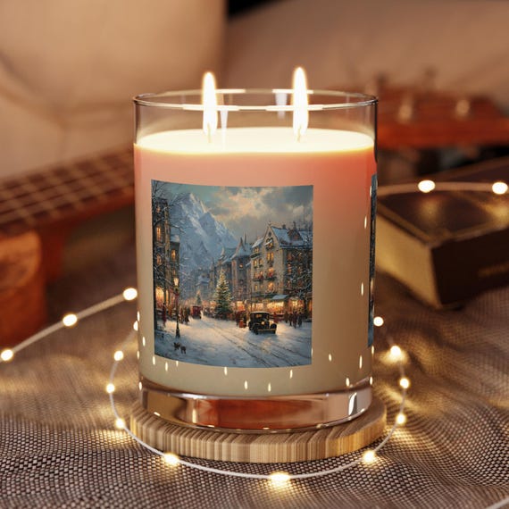 Winter Wonderland Scented Candle - Cozy Gift for Home, Relaxation, Holidays, Aromatherapy, Spa