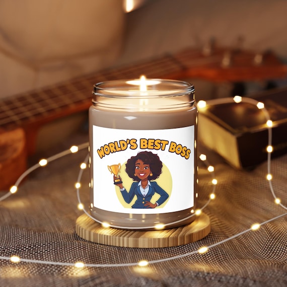 Best Boss Candle 9oz Soy Jar | Aromatherapy Scented Cotton Wick