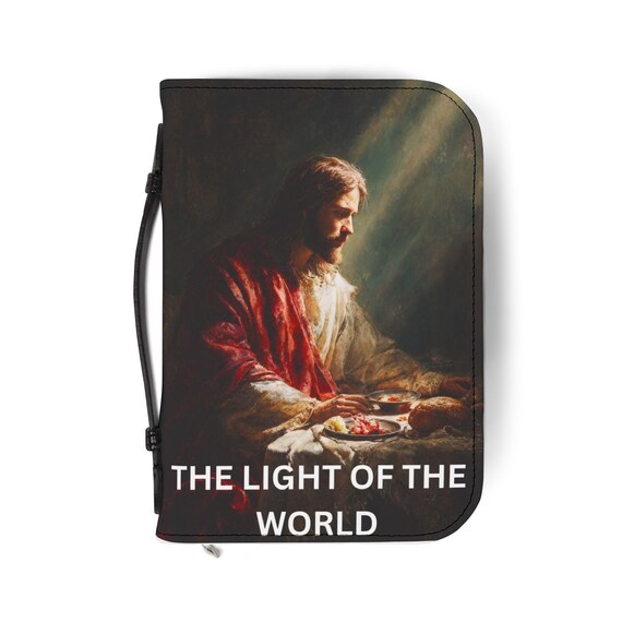 Inspirational Bible Cover, Christian Journal Case, Religious Gift, Bible Storage, Spiritual Accessory, Faith-Based Organizer