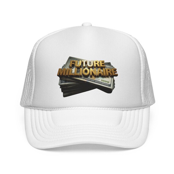 Future Millionaire Trucker Cap | Wealth Hat, Polyester Foam and Nylon Mesh