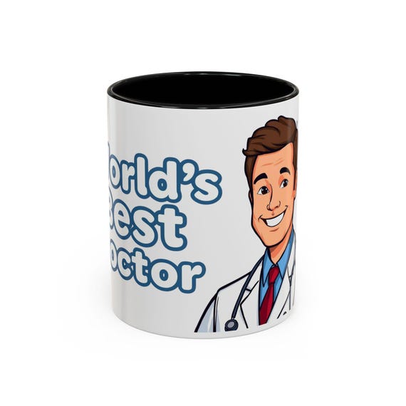 World's Best Doctor Mug | Accent Coffee Mug 11oz or 15oz| Gift for Doctors