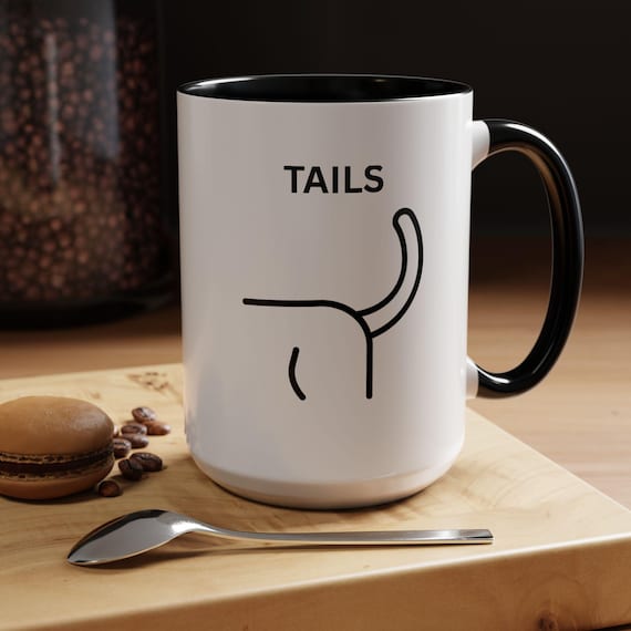 Whimsical Dog Tails Mug, Playful Accent Coffee Mug