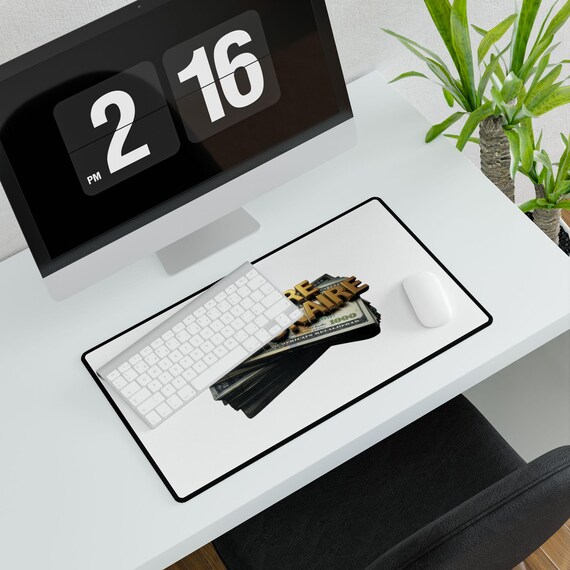 Future Millionaire Desk Mat | Stack of Cash Mouse Pad| Unisex Office Gift