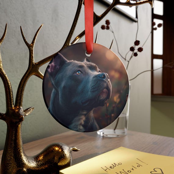 Personalized Pet Photo Ornament, Custom Dog Memorial, Holiday Decor