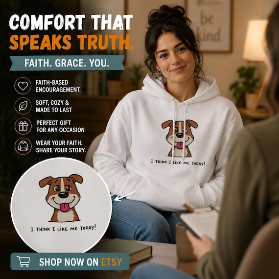 Cartoon Dog Fleece Hoodie: Unisex Puppy Illustration Gift