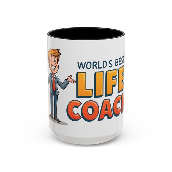 Life Coach Coffee Mug | Encouragement Gift, Uplifting Desk Decor