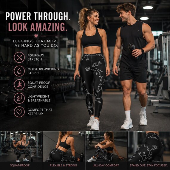 Casual Leggings, Women's Activewear, Yoga Pants, Polyester and Spandex
