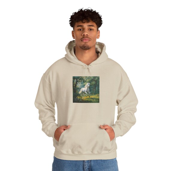 Horse Hoodie | Cozy Apparel, Novelty Sweatshirt, Fantasy Gift, Unisex Layering, Nature Lover Outfit
