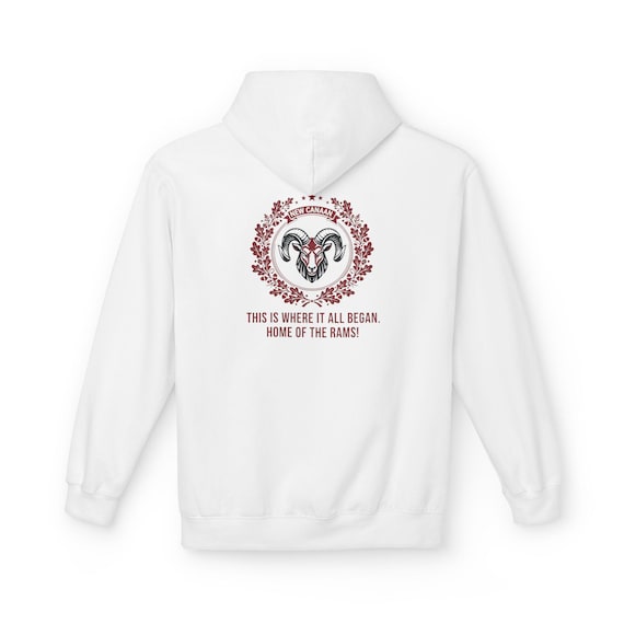 Alumni Hoodie | New Canaan Graduates Fleece Shirt | Unisex Cozy Ram Skull Design |