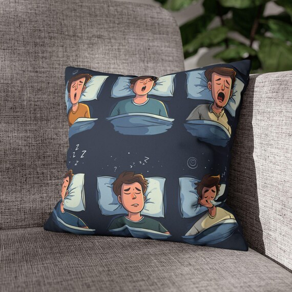 Sleepy Time Faux Suede Pillowcase, Cozy Dorm Decor| Funny Gift