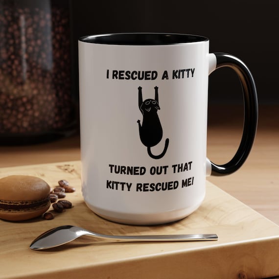 Whimsical Cat Rescue Coffee Mug - Purr-fect Gift for Cat Lovers, Funny Cat Mug, Animal Rescue Fundraiser, Coffee Cup for Cat Owners, [...]