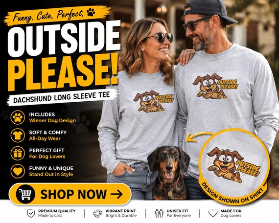 Funny Dog Ultra Cotton Long Sleeve Tee, Pet Lover Gift