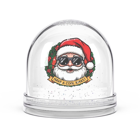 Cool Santa Wreath Snow Globe | Have a Cool Xmas