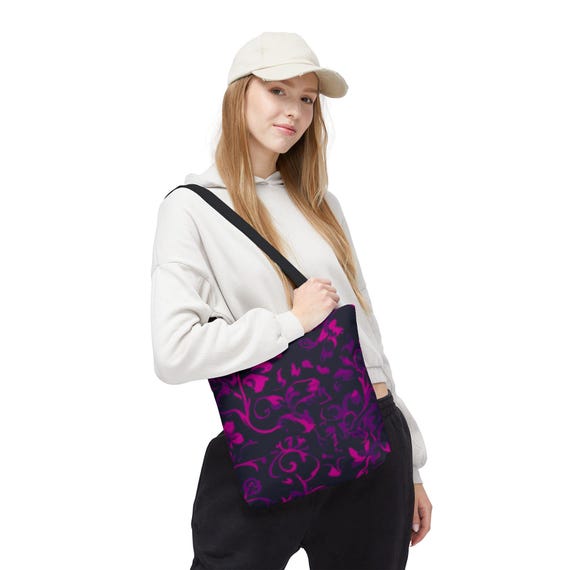 Floral Tote Bag | All Over Print | Unisex, durable polyester