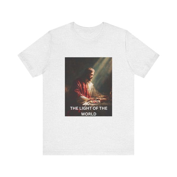 Light of the World Tee – Unisex Christian Graphic T-Shirt| Christian Gift