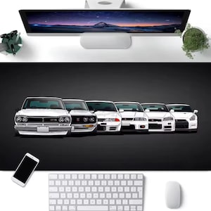 Nissan Skyline Gaming PC Laptop Mouse Pad Lineage Desk Gaming Mat GTR 30x80cm