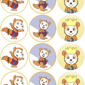 Bobo Siebenschläfer und Cupcake Aufleger 12 Stück pro Bogen