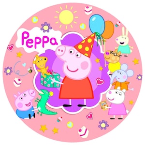Peppa Wutz Tortenaufleger 20cm Durchmesser