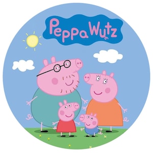 Peppa Wutz Tortenaufleger 20cm Durchmesser