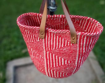 SPECIAL OFFER!!! Handwoven Sisal Kiondo Bag, African Boho Market Tote, Lightweight Shoulder Bag gift for her/friend