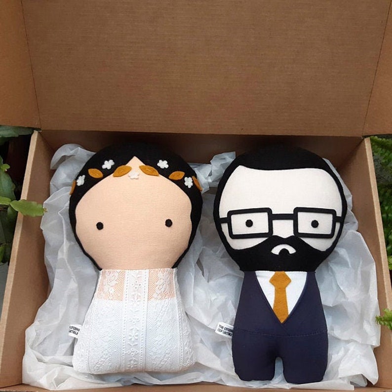 Original personalized wedding gift. These customized bride and groom makes a unique thoughtful gift for a very special day. image 2