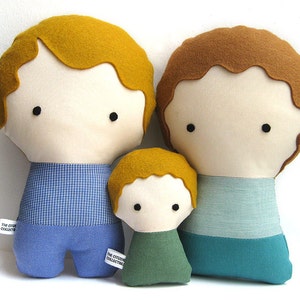 Handmade Personalized Family with baby. Plush doll. Custom your own family. Customize. image 3