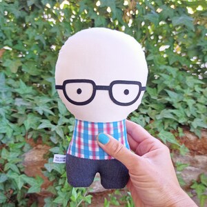 Handmade Personalized plush doll. Customized rag doll. Custom made image 6