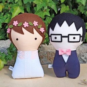 Original personalized wedding gift. These customized bride and groom makes a unique thoughtful gift for a very special day. image 3