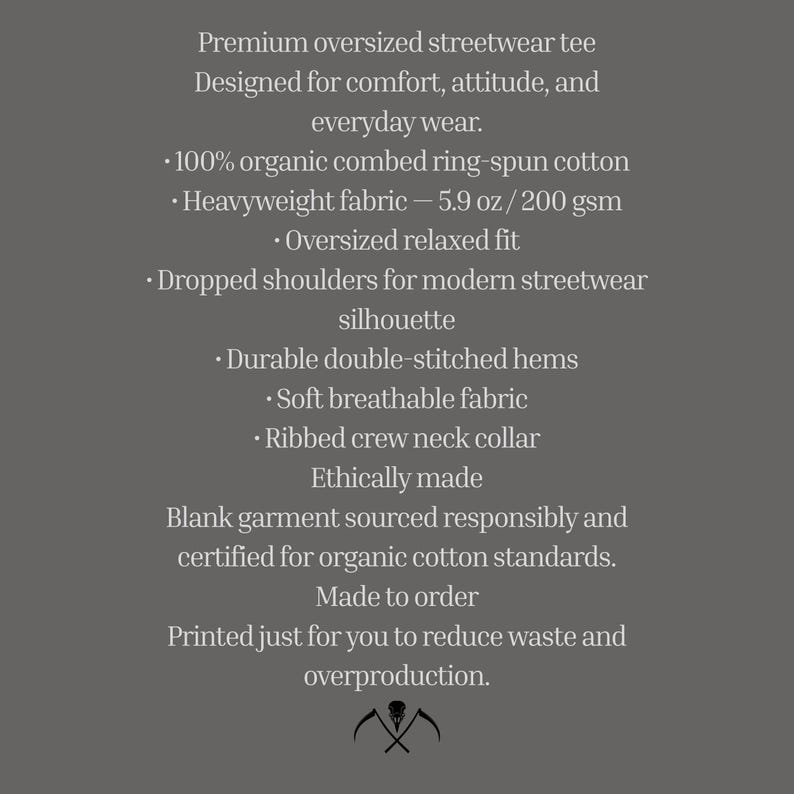 Product details graphic showing features of minimalist gothic Bite Me unisex shirt